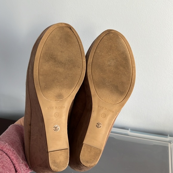 ANA Women’s taupe wedges Size 10 GC - Picture 9 of 12